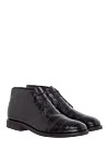 Cesare di Napoli Men's black alligator boots - Textured leather. 100% alligator skin, fur. Lace-up. Sole Height: 2 cm. Outsole: Other materials. Country of manufacture: Italy. Care: specialized cleaning - photo 3