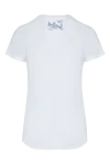 White cotton T-shirt for women MC2 Saint Barth - picture print. 100% cotton. Country of manufacture: Italy. Care: specialized cleaning - photo 6