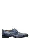 Doucal`s Blue leather men's shoes - Perforation. 100% leather. Lace-up. Interior: Leather. Insole: Leather. Heel height: 2cm. Outsole: Other materials. Country of manufacture: Italy. Care: specialized cleaning - photo 1