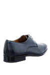 Blue leather men's shoes Doucal`s - Perforation. 100% leather. Lace-up. Interior: Leather. Insole: Leather. Heel height: 2cm. Outsole: Other materials. Country of manufacture: Italy. Care: specialized cleaning - photo 4