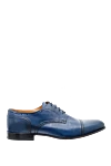 Doucal`s Blue leather men's shoes - Perforation. 100% leather. Lace-up. Interior: Leather. Insole: Leather. Heel height: 2cm. Outsole: Other materials. Country of manufacture: Italy. Care: specialized cleaning - photo 1