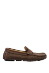 Cesare di Napoli Men's moccasins from nubuck brown - Leather buckle, perforation. 100% nubuck. Interior: Leather. Insole: Leather. Outsole: Other materials. Country of manufacture: Italy. Care: specialized cleaning - photo 1