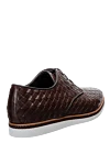 Brown leather men's shoes Cesare di Napoli - Weaving. 100% leather. Lace-up. Interior: Leather. Insole: Leather. Heel height: 2cm. Outsole: Other materials. Country of manufacture: Italy. Care: specialized cleaning - photo 4