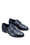 Cesare di Napoli Men's leather shoes, blue - Perforation. 100% leather. Lace-up. Interior trim: Fur. Insole: Leather. Heel height: 3cm. Outsole: Other materials. Country of manufacture: Italy. Care: specialized cleaning - photo 3