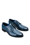 Cesare di Napoli Blue leather men's shoes - 100% leather. Lace-up. Interior: Leather. Insole: Leather. Heel height: 2cm. Outsole: Other materials. Country of manufacture: Italy. Care: specialized cleaning - photo 3