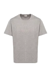 Bilancioni Gray cotton T-shirt for men - 100% cotton. Country of manufacture: Italy. Care: specialized cleaning - photo 1