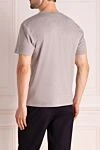 Gray cotton T-shirt for men Bilancioni - 100% cotton. Country of manufacture: Italy. Care: specialized cleaning - photo 4