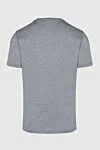 Gray cotton T-shirt for men Bilancioni - logo print. 100% cotton. Country of manufacture: Italy. Care: specialized cleaning - photo 6