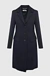 Peserico Women's black wool and elastane coat - 98% wool, 2% elastane. Closure: buttons. two side pockets. Country of manufacture: Italy. Care: specialized cleaning - photo 1