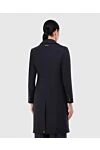 Women's black wool and elastane coat Peserico - 98% wool, 2% elastane. Closure: buttons. two side pockets. Country of manufacture: Italy. Care: specialized cleaning - photo 4