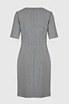 Gray dress for women Peserico - zipper. short sleeve. 69% polyester, 29% viscose, 2% cashmere. Country of manufacture: Italy. Care: specialized cleaning - photo 6