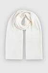 Cashmere & Silk Milano White cashmere scarf for women - 100% cashmere. Country of manufacture: Italy. Care: specialized cleaning - photo 1