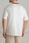 White cotton T-shirt for men Dolce & Gabbana - figure crown. 100% cotton. Country of manufacture: Italy. Care: specialized cleaning - photo 4