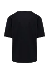 Black cotton T-shirt for men Dolce & Gabbana - logo. 100% cotton. Country of manufacture: Italy. Care: specialized cleaning - photo 6