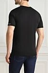 Black cotton T-shirt for men Dolce & Gabbana - picture print. 100% cotton. Country of manufacture: Italy. Care: specialized cleaning - photo 4