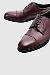 Cesare di Napoli Shoes for men made of leather burgundy - Perforation. 100% leather. Lace-up. Interior trim: Fur. Insole: Leather. Heel height: 3cm. Outsole: Other materials. Country of manufacture: Italy. Care: specialized cleaning - photo 5