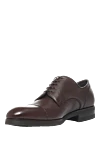 Cesare di Napoli Brown leather men's shoes - Perforation. 100% leather. Lace-up. Interior trim: Fur. Insole: Leather. Heel height: 3cm. Outsole: Other materials. Country of manufacture: Italy. Care: specialized cleaning - photo 3