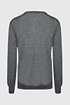 Cashmere and silk jumper gray for men Cesare di Napoli - 70% cashmere, 30% silk. Country of manufacture: Italy. Care: specialized cleaning - photo 6