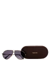 Sunglasses made of metal and plastic, brown, for men Tom Ford - contrast Frame. UV protection, scratch protection, case included. plastic, metal. Country of manufacture: Italy. Care: specialized cleaning - photo 4