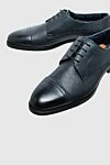 Doucal`s Blue leather men's shoes - 100% leather. Lace-up. Interior: Leather. Insole: Leather. Heel height: 2cm. Outsole: Other materials. Country of manufacture: Italy. Care: specialized cleaning - photo 5