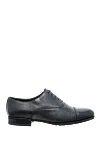 Doucal`s Men's black leather shoes - Textured leather. 100% leather. Lace-up. Interior trim: 100% fur. Insole: Leather. Heel height: 2cm. Outsole: Other materials. Country of manufacture: Italy. Care: specialized cleaning - photo 1