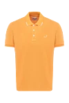 Jacob Cohen Cotton and elastane polo orange for men - Embroidered brand logo, contrast cuffs and collar. 95% cotton, 5% elastane. Buttons. Country of manufacture: Italy. Care: specialized cleaning - photo 1