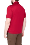 Cotton polo red for men Billionaire - Brand logo embroidery. 100% cotton. Buttons. Country of origin: Italy. Care: specialized cleaning - photo 4