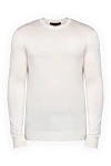 Billionaire White silk and cashmere jumper for men - 85% silk, 15% cashmere. Country of origin: Italy. Care: specialized cleaning - photo 1