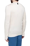 White silk and cashmere jumper for men Billionaire - 85% silk, 15% cashmere. Country of origin: Italy. Care: specialized cleaning - photo 4