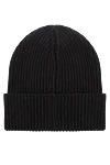 Drumohr Cashmere hat black for men - 100% cashmere. Country of origin: Italy. Care: specialized cleaning - photo 3