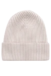 Drumohr White cashmere hat for men - 100% cashmere. Country of manufacture: Italy. Care: specialized cleaning - photo 1