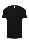 Black cotton T-shirt for men Billionaire - picture and logo print. 100% cotton. Country of origin: Italy. Care: specialized cleaning - photo 6