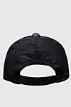 Black leather cap for men Billionaire - Logo embroidery. 100% leather. Country of manufacture: Italy. Care: specialized cleaning - photo 4