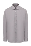 Alessandro Gherardi Gray cotton shirt for men - 100% cotton. Closure: buttons. Country of manufacture: Italy. Care: specialized cleaning - photo 1