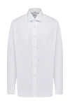 Alessandro Gherardi White men's shirt - 77% cotton, 18% polyamide, 5% elastane. Closure: buttons. Country of manufacture: Italy. Care: specialized cleaning - photo 1