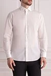 Alessandro Gherardi White cotton shirt for men - 100% cotton. Closure: buttons. Country of manufacture: Italy. Care: specialized cleaning - photo 3