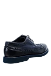 Blue leather men's shoes Doucal`s - Perforation. 100% leather. Lace-up. Interior: Leather. Insole: Leather. Heel height: 2cm. Outsole: Other materials. Country of manufacture: Italy. Care: specialized cleaning - photo 4