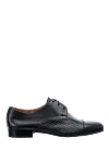 Doucal`s Men's black leather shoes - Perforation. 100% leather. Lace-up. Interior: Leather. Insole: Leather. Heel height: 2cm. Outsole: Other materials. Country of manufacture: Italy. Care: specialized cleaning - photo 1