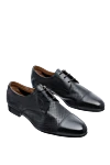 Doucal`s Men's black leather shoes - Perforation. 100% leather. Lace-up. Interior: Leather. Insole: Leather. Heel height: 2cm. Outsole: Other materials. Country of manufacture: Italy. Care: specialized cleaning - photo 3