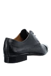 Men's black leather shoes Doucal`s - Perforation. 100% leather. Lace-up. Interior: Leather. Insole: Leather. Heel height: 2cm. Outsole: Other materials. Country of manufacture: Italy. Care: specialized cleaning - photo 4