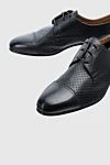 Doucal`s Men's black leather shoes - Perforation. 100% leather. Lace-up. Interior: Leather. Insole: Leather. Heel height: 2cm. Outsole: Other materials. Country of manufacture: Italy. Care: specialized cleaning - photo 5