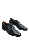 Doucal`s Men's black leather shoes - Perforation. 100% leather. Lace-up. Interior: Leather. Insole: Leather. Heel height: 2cm. Outsole: Other materials. Country of manufacture: Italy. Care: specialized cleaning - photo 3