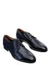 Doucal`s Blue leather men's shoes - 100% leather. Lace-up. Interior: Leather. Insole: Leather. Heel height: 2cm. Outsole: Other materials. Country of manufacture: Italy. Care: specialized cleaning - photo 3