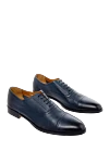 Doucal`s Blue leather men's shoes - 100% leather. Lace-up. Interior: Leather. Insole: Leather. Heel height: 2cm. Outsole: Other materials. Country of manufacture: Italy. Care: specialized cleaning - photo 3