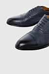 Doucal`s Blue leather men's shoes - 100% leather. Lace-up. Interior: Leather. Insole: Leather. Heel height: 2cm. Outsole: Other materials. Country of manufacture: Italy. Care: specialized cleaning - photo 5