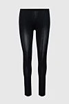 Valentino Black viscose and polyester leggings for women - 83% viscose, 17% polyester. elastic belt. Country of manufacture: Italy. Care: specialized cleaning - photo 1