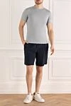 Beach shorts made of polyamide with elastane, blue, for men Brunello Cucinelli - 95% polyamide, 5% elastane. Closure: drawstring. two side, one back. Country of origin: Italy. Care: specialized cleaning - photo 2