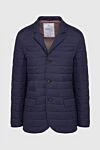 Brunello Cucinelli Nylon jacket blue for men - 100% nylon. Buttons. Two side pockets. Country of origin: Italy. Care: specialized cleaning - photo 1