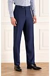 Stefano Ricci Blue trousers with a clean cut and impeccable fit - 100% wool. Closure: button, zipper. two front pockets, two back pockets. Country of origin: Italy. Care: specialized cleaning - photo 3