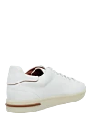 White leather sneakers for men Loro Piana - 100% genuine leather. laces. Country of manufacture: Italy. Care: specialized cleaning - photo 4